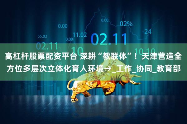 高杠杆股票配资平台 深耕“教联体”！天津营造全方位多层次立体化育人环境→_工作_协同_教育部